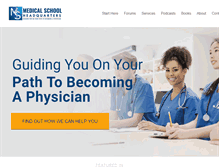 Tablet Screenshot of medicalschoolhq.net